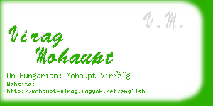 virag mohaupt business card
